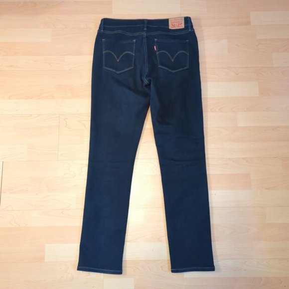 Levi’s Mid Rise Dark Wash Skinny Jeans SZ 10 - Picture 4 of 13